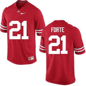 NCAA Ohio State Buckeyes Men's #21 Trevon Forte Red Nike Football College Jersey ODZ7445TE